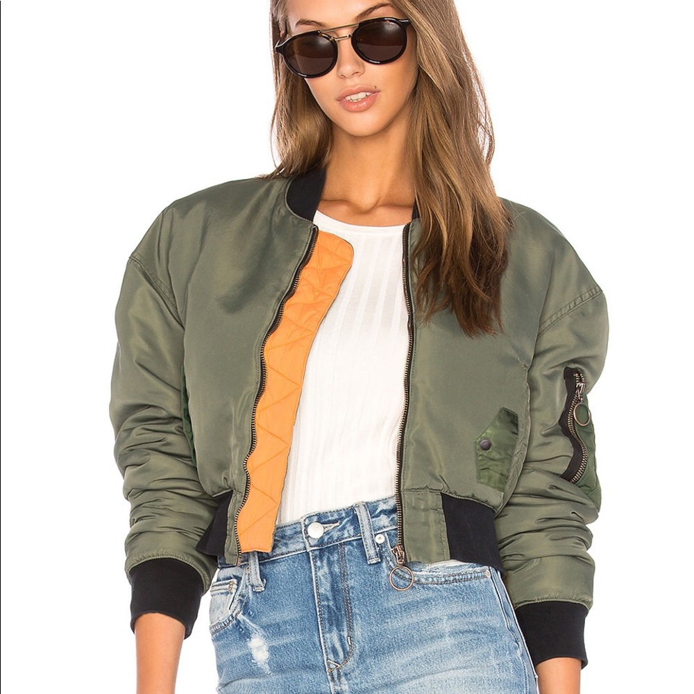 Hudson Jeans Rogue Cropped Bomber